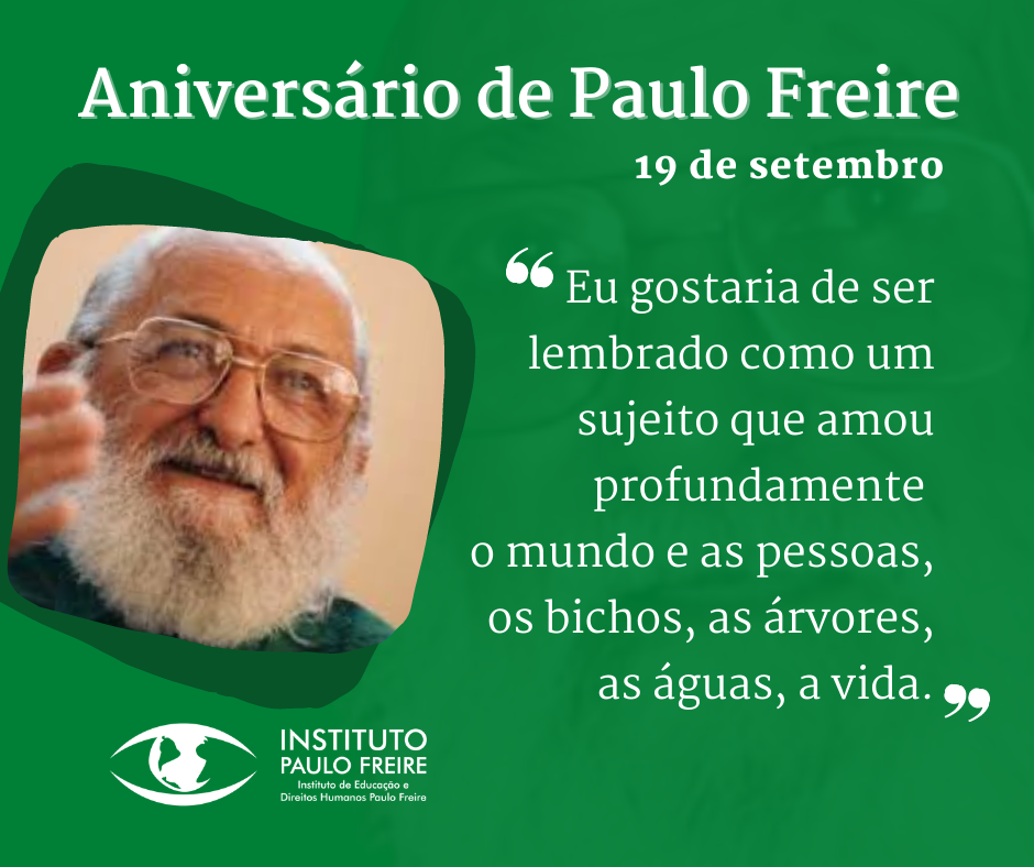 Aniversário de Paulo Freire Face