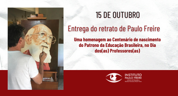 Entrega do retrato de Paulo Freire