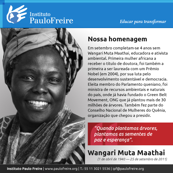 homenagem Wangari muta facebook