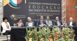 IPF participa do Colóquio Internacional sobre Educação em Direitos Humanos, realizado em Brasília