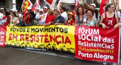 Marcha da Resistência abre atividades do Fórum Social em Porto Alegre